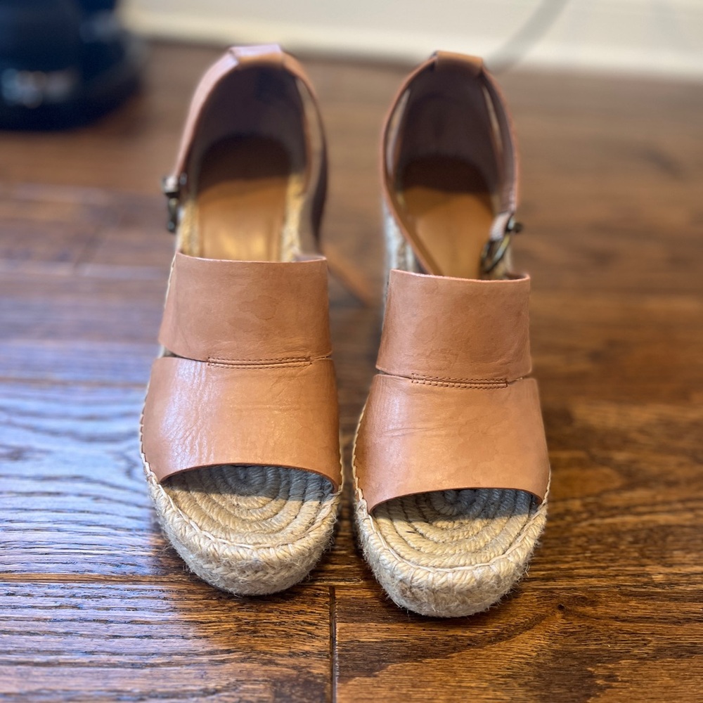 Treasure & Bond Brown Espadrille Wedges
